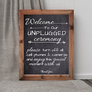 Unplugged Ceremony Sign, Unplugged Wedding, Welcome To Our Unplugged Wedding Sign, Wedding Welcome Sign, Unplugged ceremony,editable wedding
