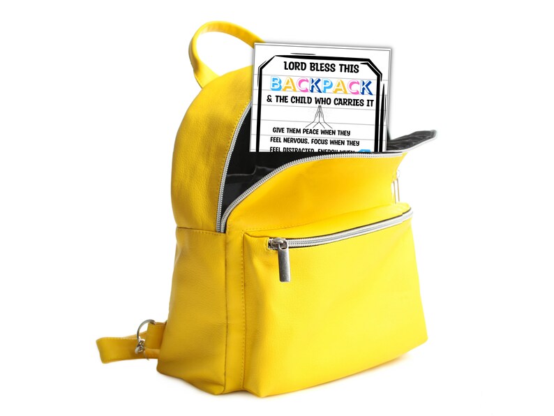 Backpack Prayer Tag - Sunday School Printable - Church Printable ...