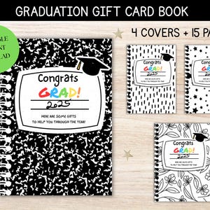 Carnet de cartes-cadeau universitaire imprimable, cadeau des parents pour l'obtention du diplôme d'études secondaires, livre de survie universitaire, kit de soins universitaires, téléchargement immédiat