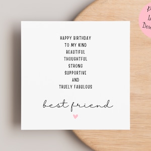 Bestie Geburtstagskarte, Geburtstagskarte für Bestie, alles Gute zum Geburtstag Bestie Karte, Bester Freund Geburtstagskarte, Beste Freundin Geburtstagskarte, Für Sie