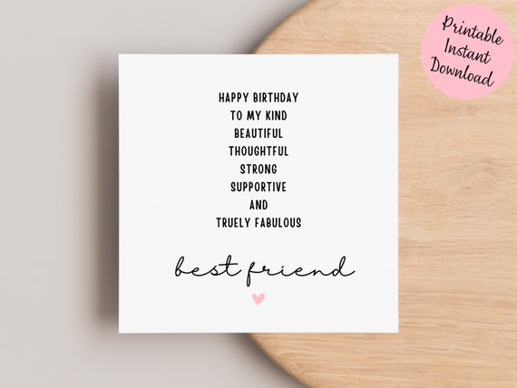 Card For Friend Friendship Card Christmas Birthday Card For Your True Friends For Best Friend Colleague Long Distance Gift Card Bestie