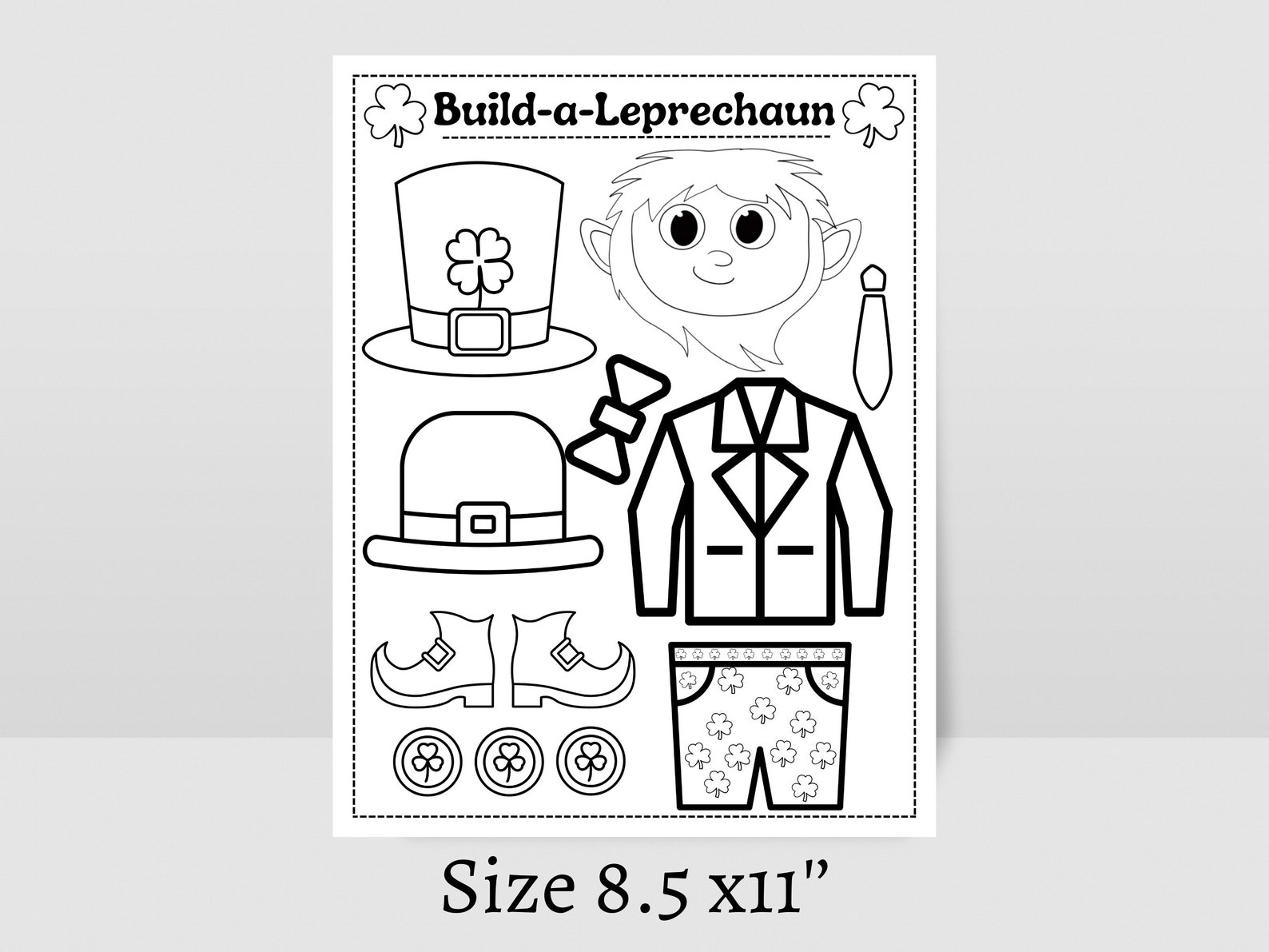 St. Patrick's Cut and Paste Printable - "st. PATRICKS Crafts ...