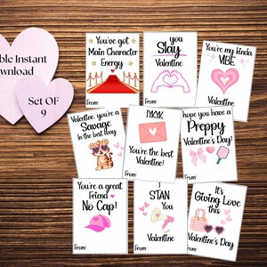 Valentinstag Klassenzimmer, PREPPY Valentinstag Karten, Schule Valentinstag Geschenk, Valentinstag Geschenk für Kinder, Sofort Download, Valentinstag, Valentinstag, Valentinstag