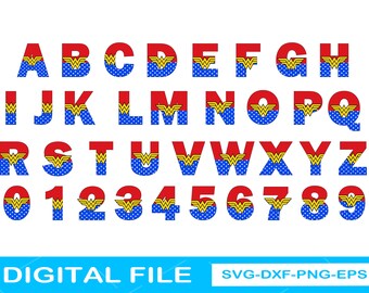 Download Wonder Woman Font Etsy