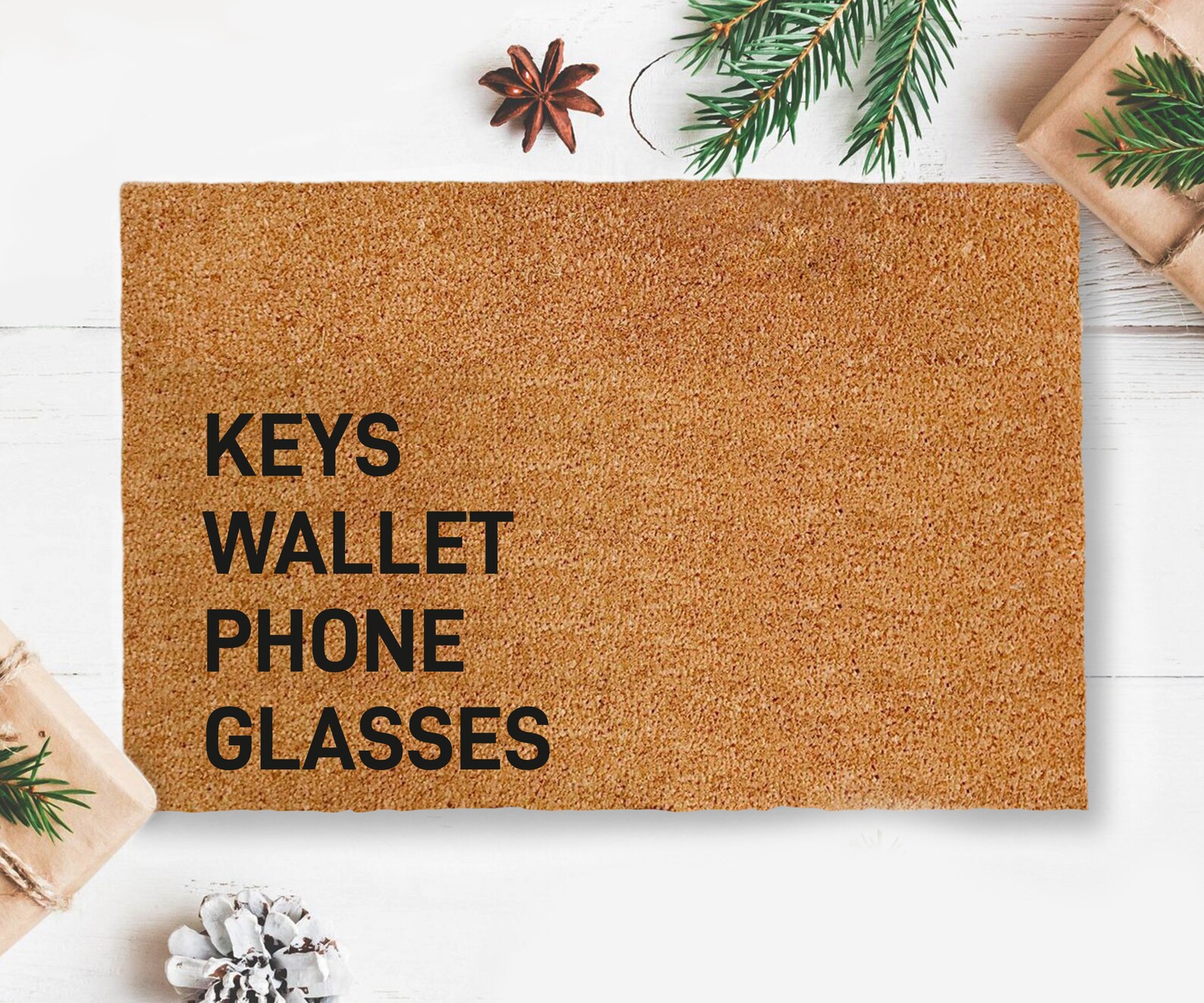 Keys Wallet Phone Glasses Funny Doormat Mat Etsy