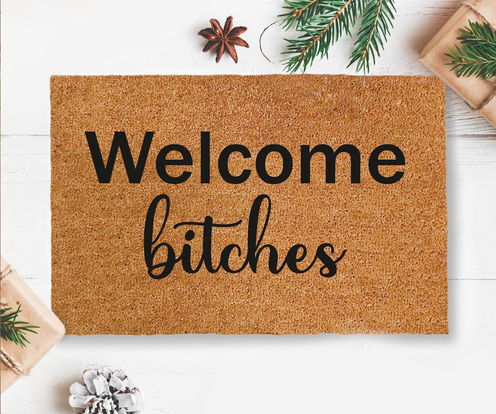 Bitches Doormat Funny Door Mat Mat Rude Etsy