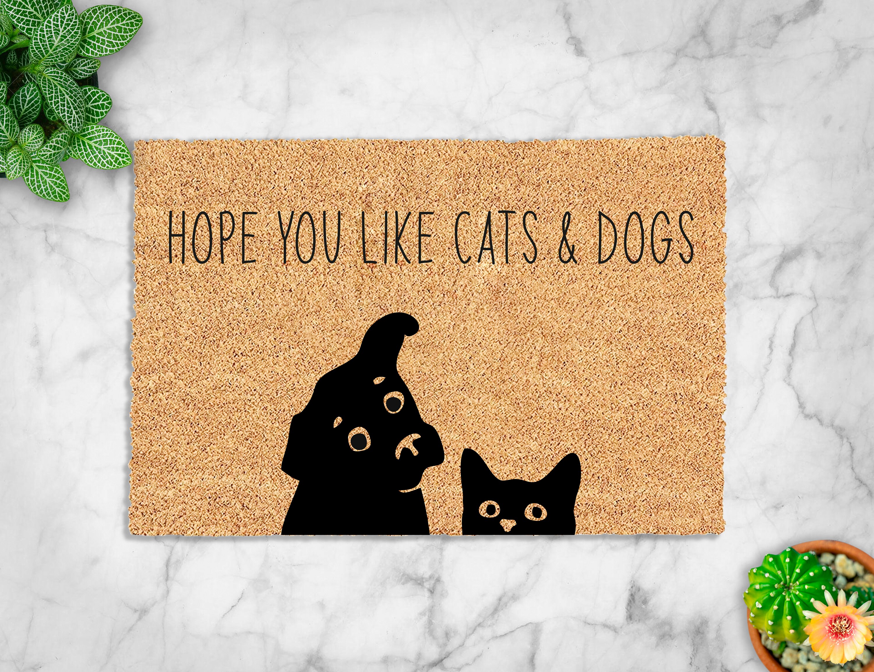 Hope you like Cats and Dogs Doormat Lustiges Geschenk Katzen Etsy