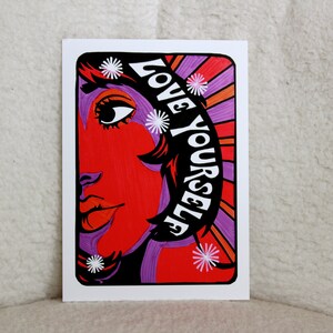 Love Yourself / Funky, Groovy Art Print