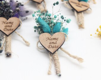Personalisierte Hochzeitsgeschenke für Gäste, Blumengeschenke, Mini Getrocknete Blume Geschenk, Brautjungfer Gastgeschenk, Hochzeitsgeschenk Magnet, Babyparty