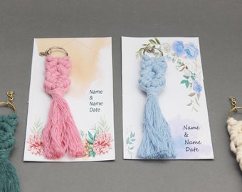 Wedding Macrame Key Chain Gift  US/UK/CA