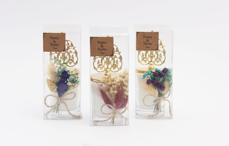 Baby Shower Candle Gift Wrapped Wedding Gifts . Bridal Brachelor Party Favor Bridesmaid Candle Custom Wedding Candles Favors