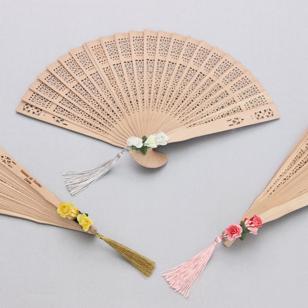 Wooden Hand Fan Etsy