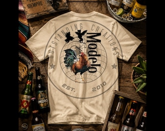 Modelo shirt beer shirt trendy fashion menswear men dad shirt drinking shirt Christmas gift for men