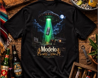 Modelo UFO shirt  beer shirt trendy fashion menswear men dad shirt drinking shirt Father’s Day  gift for men