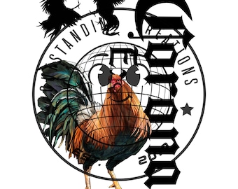 Corona rooster png Father’s Day digital file dtf ready sublimation