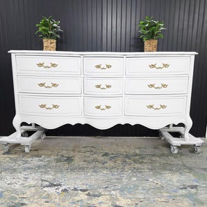 solid wood French provincial dresser