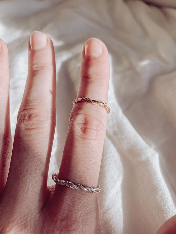 Twisted Wire Ring Etsy Australia