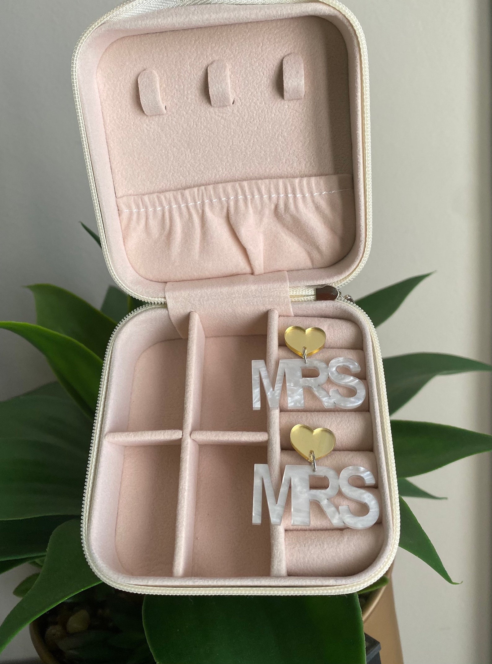 Wedding Gift Bride Jewelry Box Bride Gift Box Mrs Jewelry Box Etsy