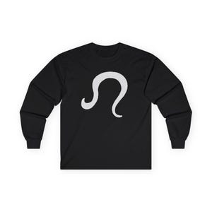 ミック•ジャガー風の黒 長袖Tシャツ Lサイズ新品 ローリングストーンズ