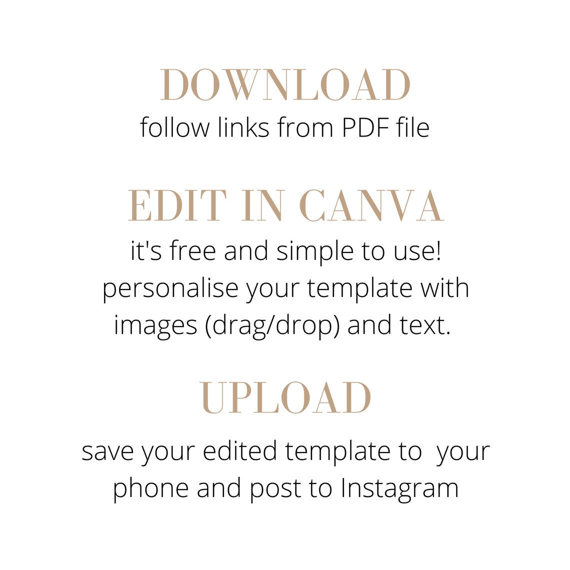 Instagram templates Editable Instagram templates IG square | Etsy