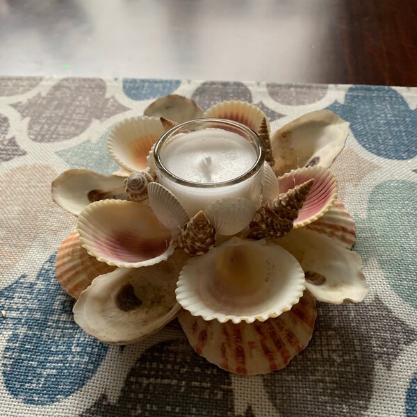 Shells Candle Holder Etsy