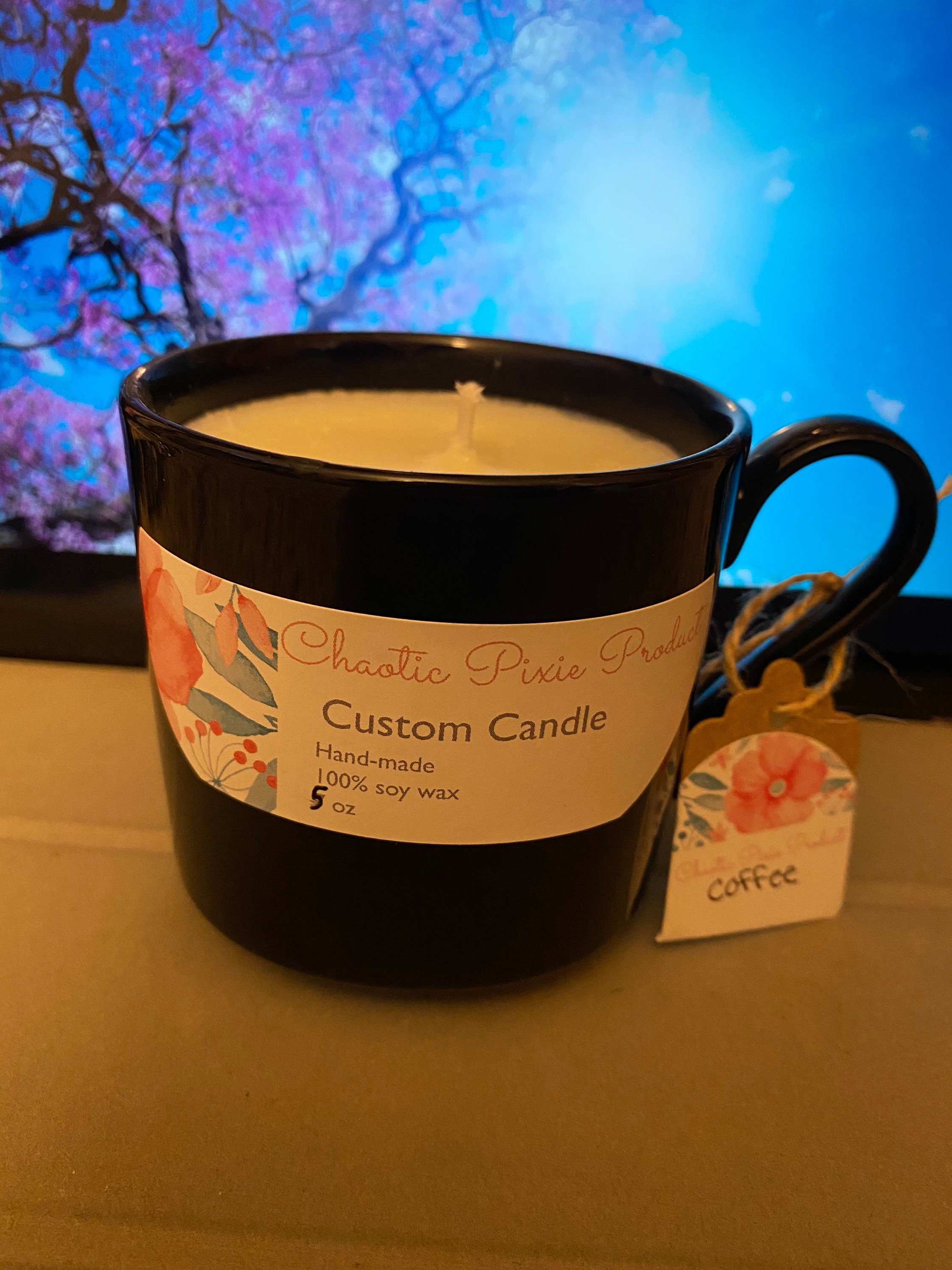 Coffee Mug Candles Etsy