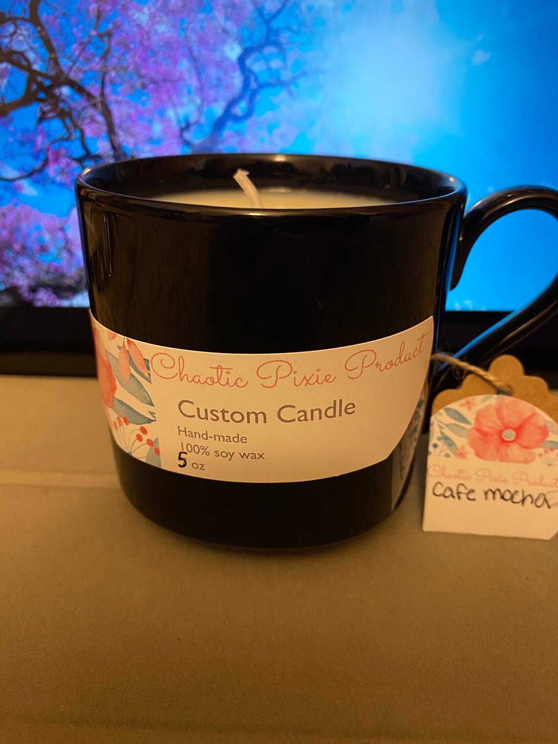 Coffee Mug Candles Etsy