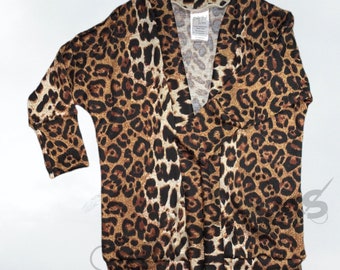 little girl leopard print cardigan