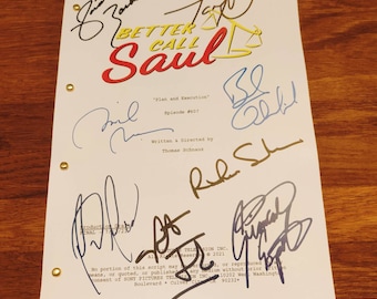 Episode script BETTER CALL SAUL script autographed Bob Odenkirk Giancarlo Esposito Tony Dalton