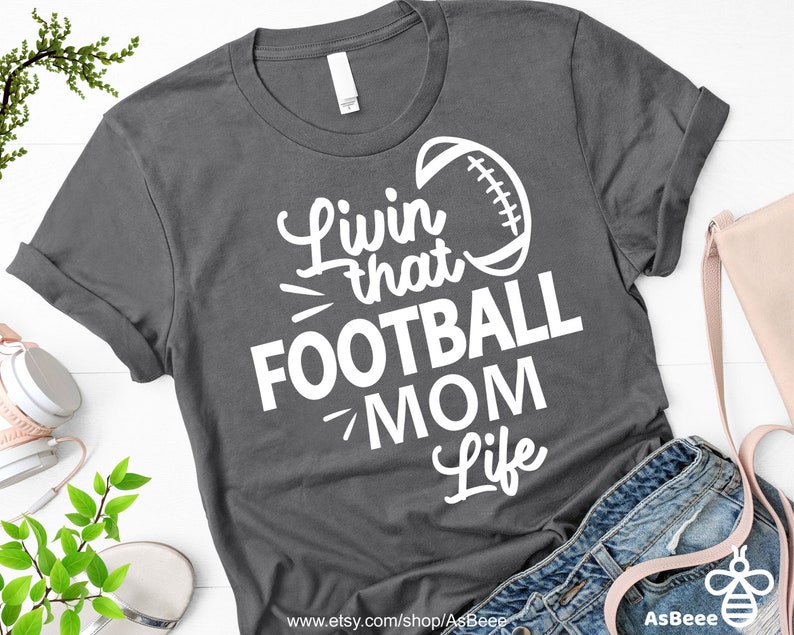 Download Livin That Football Mom Life svg Football Shirt svg Football | Etsy