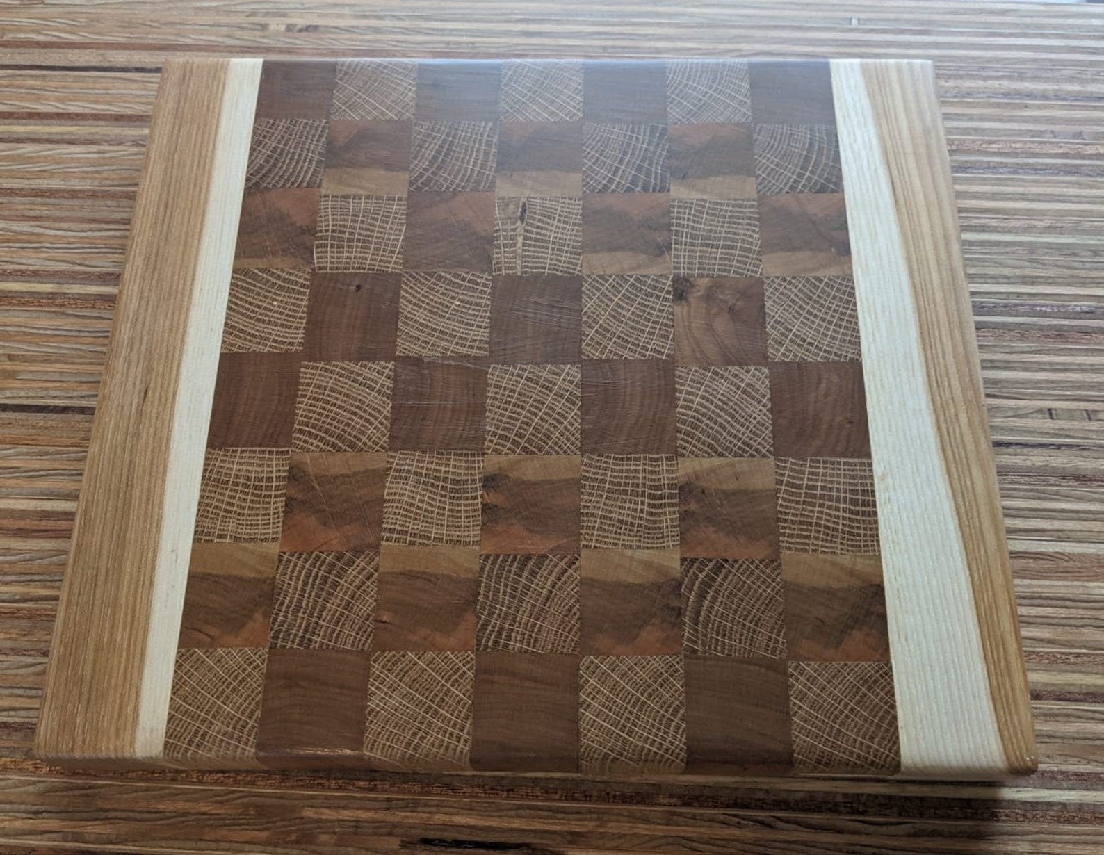 Wooden Checkerboard Cutting Board Etsy