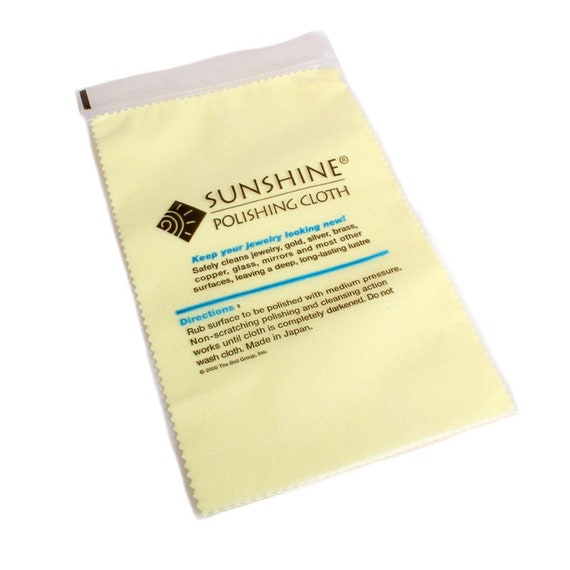 Sunshine Polishing Cloth Full Size 5 X 7.5 Jewelry Cleaning Cloth