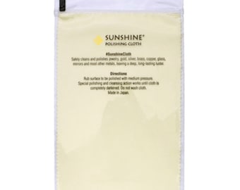 Sunshine Polishing Cloth | Full Size | 5" x 7.5" | Jewelry Cleaning Cloth | Large Size | Silver | Gold | Brass | Copper | Glass | Stainless
