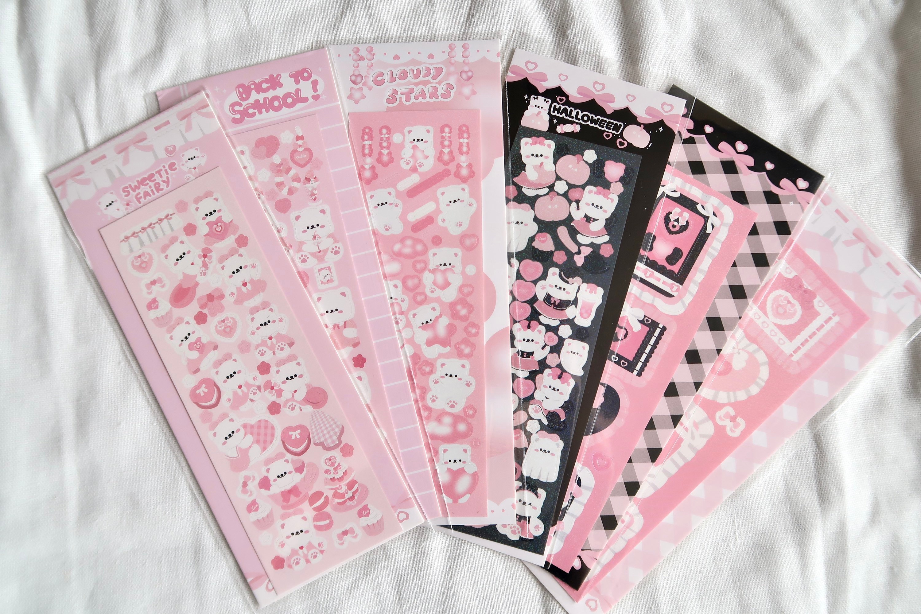 Korean Style Deco Sticker Sheet Polco, Bullet Journal, Penpal