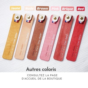 Marque-pages personnalisable en fibres de cuir recyclées | Cadeau P