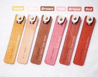 Customizable leather bookmarks | leather wedding gift, wedding party gift, grandmother's day