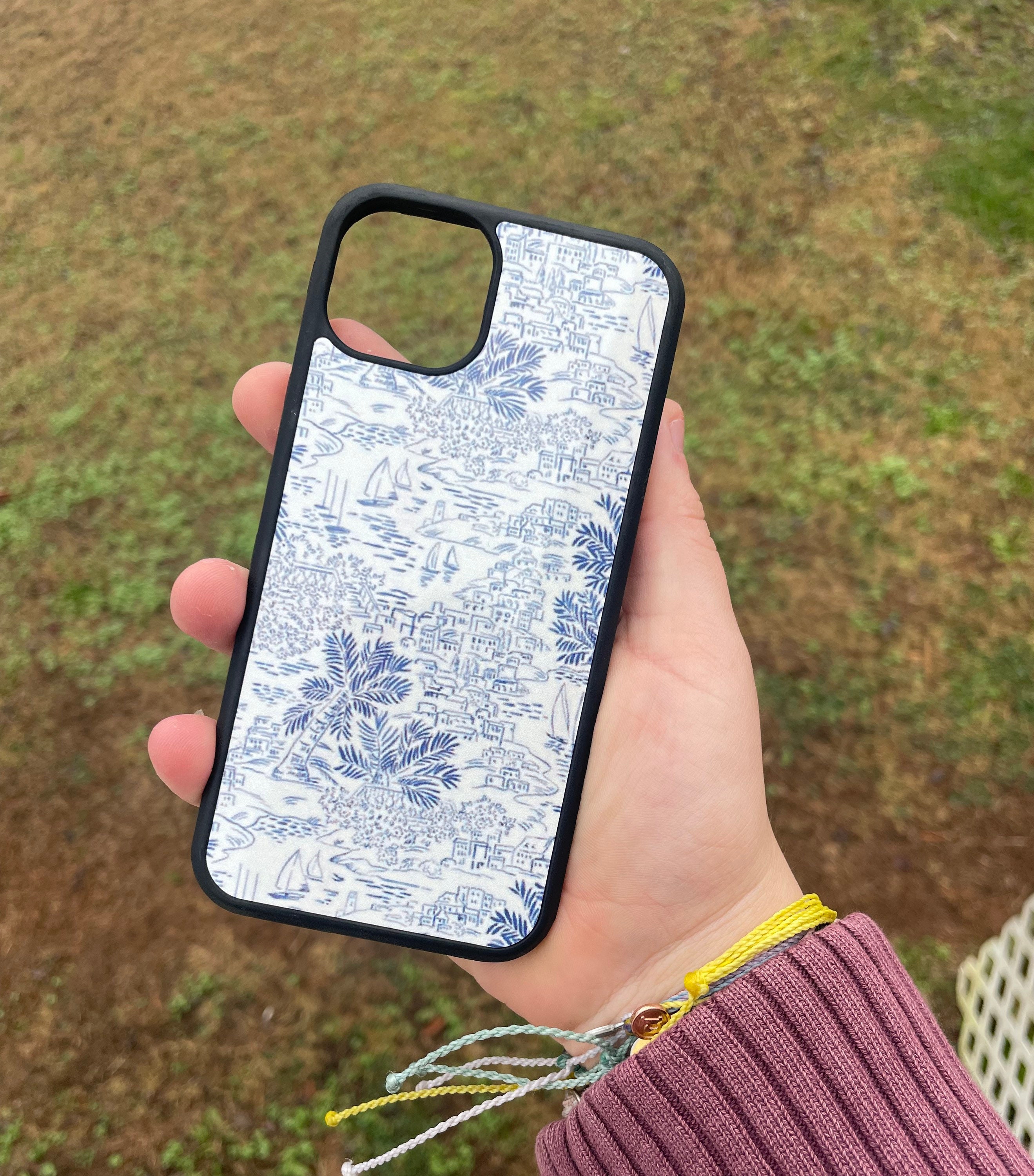 Blue Beachy Phone Case Etsy