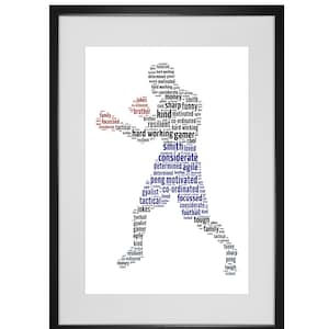 Personalised Boxing Boxer Word Art Print