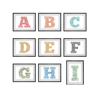 Personalised Any Letter Word Art Print