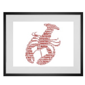 Personalised Lobster Word Art Print