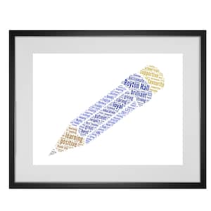 Personalisierte Bleistift beste Lehrer Geschenk Wort Kunstdruck