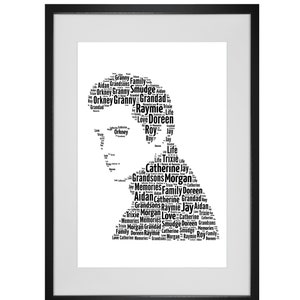 Personalised Elvis Word Art Print