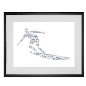 Personalised Surfing Word Art Print