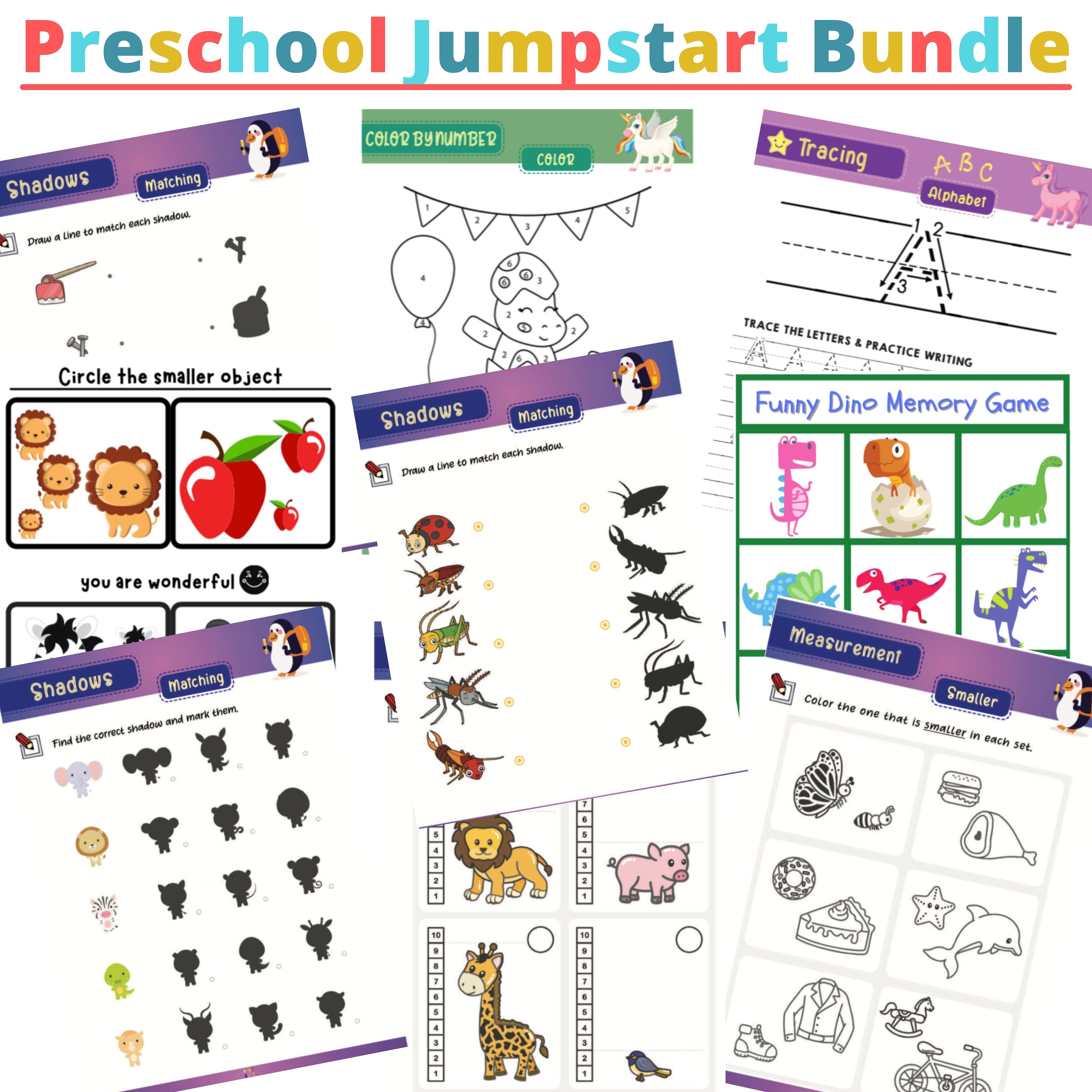 300 Pages of Preschool Jumpstart Education BundlePreschool Etsy