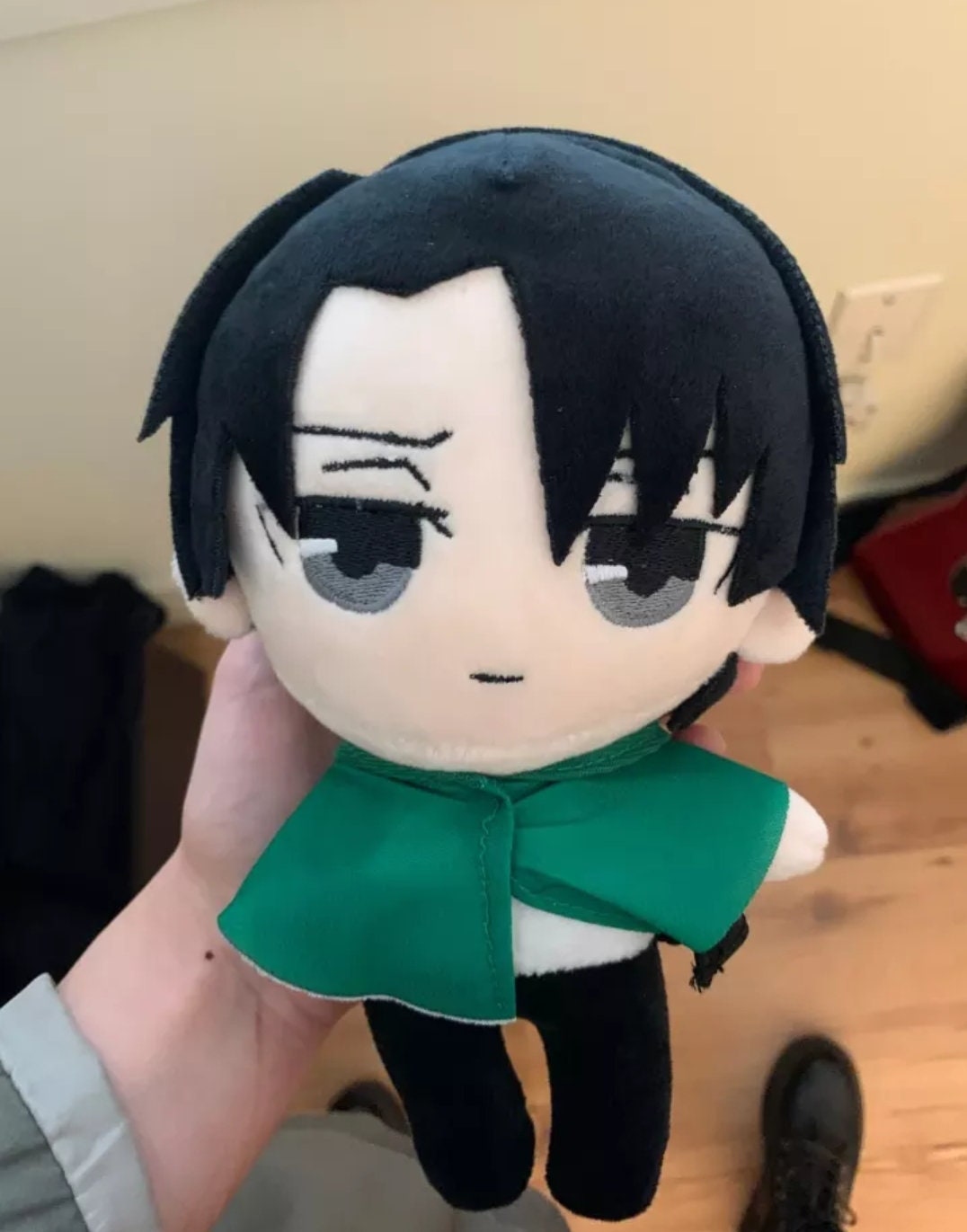 Attack on titan plush Levi plush Mikasa plush Eren plush 45 cm | Etsy