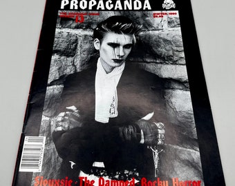 Siouxsie & Budgie SIGNED Propaganda Siouxsie and the Banshees Goth Magazine Issue Number 13 Winter 1990 RARE