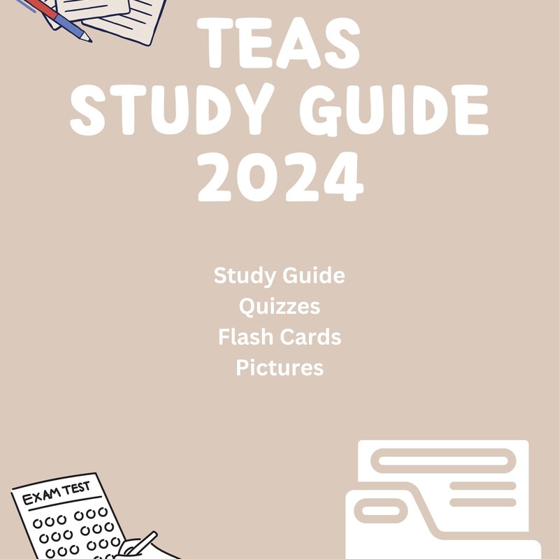Teas Test Study Guide - Etsy