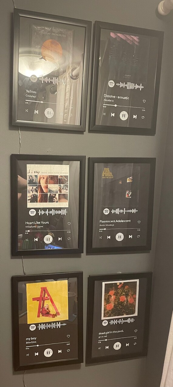 Handmade A4 Spotify Frames Hanging A4 Spotify Boards Etsy