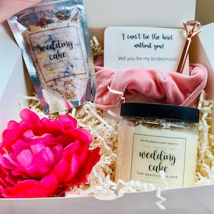 Bridesmaid Proposal gift set, Spa gift set for bridesmaids, spa gift set, bath salts in gift box, gifts under 35, gift for maid of honor