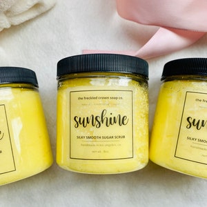 Sugar Scrub / 8 oz Natural Sugar Scrub / Exfoliating Scrub / Body Scrub / Sugar Body Scrub / Handmade Sugar Scrub / Multiple Scents